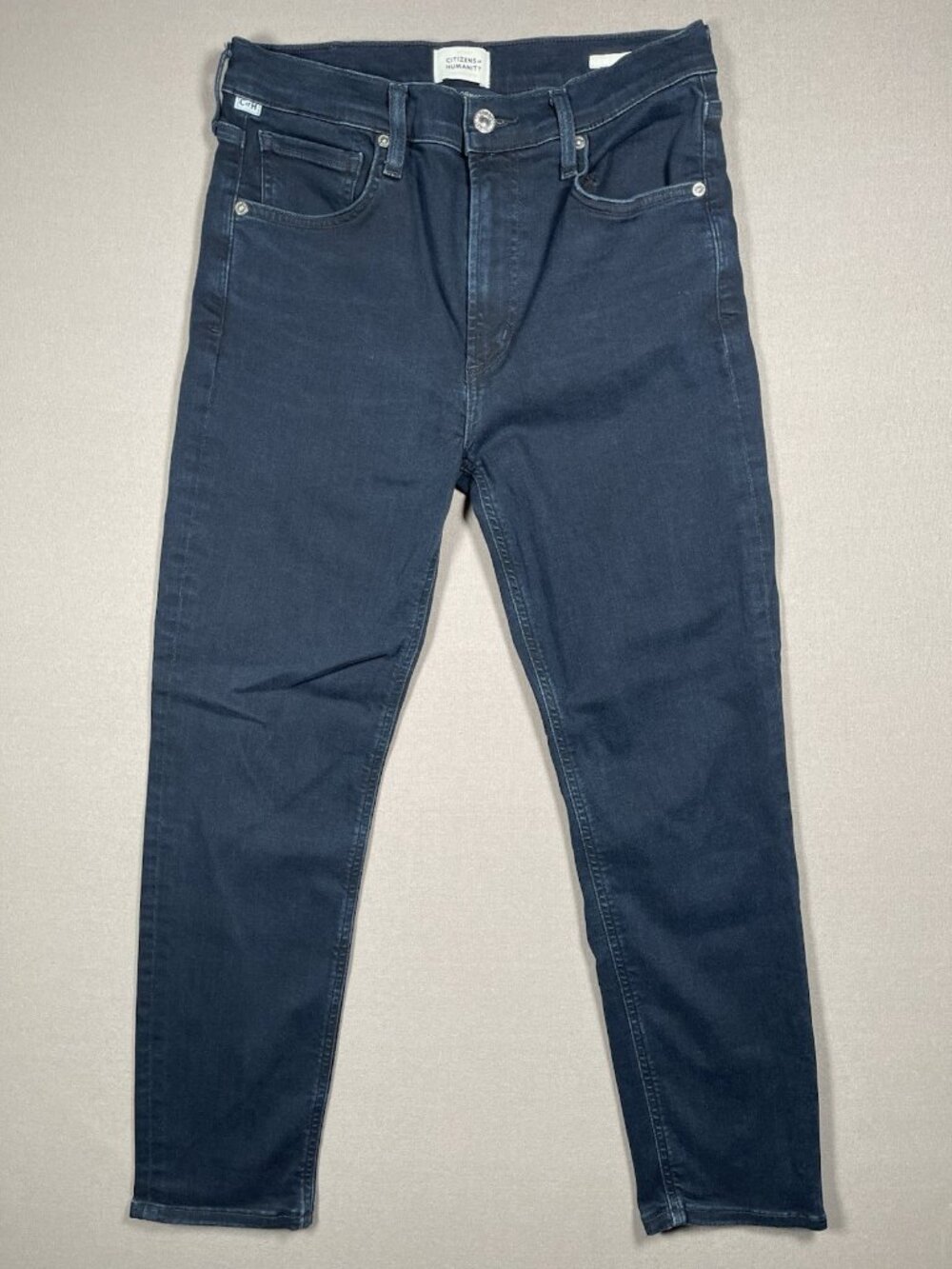 Citizens of Humanity Isola Premium Dark Wash Straight Crop Jeans - Women 28 X 26